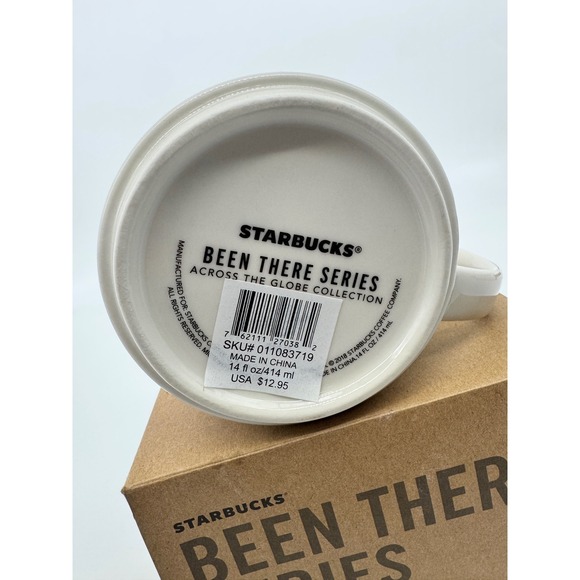 Starbucks Been There Series Wyoming Mug Yellowstone National Park Bison Cowboy - Picture 5 of 5